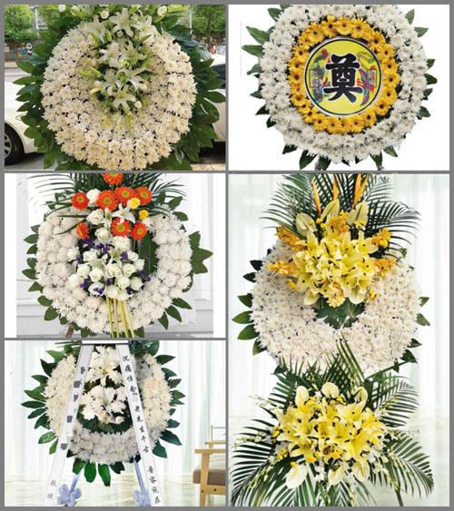 陕西咸阳市长武县亭口镇董兴村花圈速递